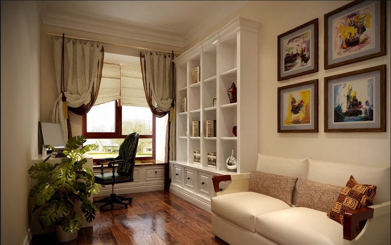 空间不够大？创艺佳装饰教你1㎡打造出实用小书房